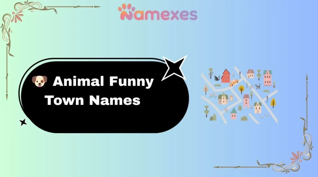 🐶 Animal Funny Town Names