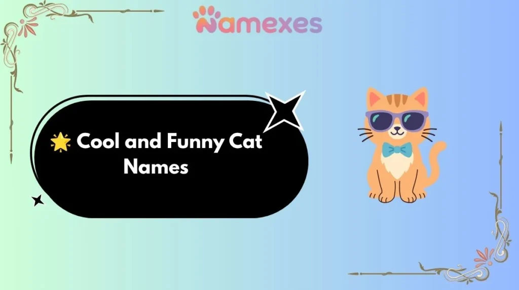 🌟 Cool and Funny Cat Names