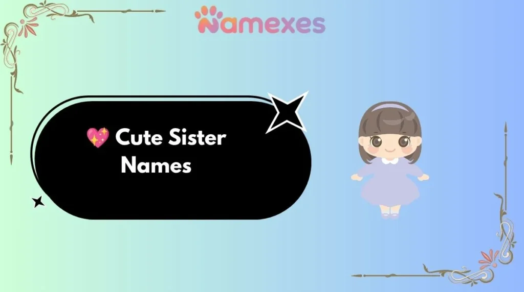 💖 Cute Sister Names