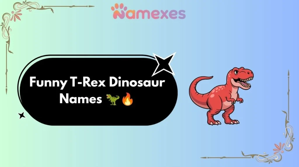 Funny T-Rex Dinosaur Names ๐ฆ๐ฅ