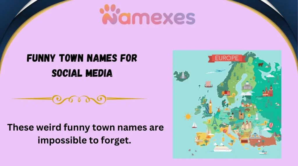 Funny Town Names for Social Media