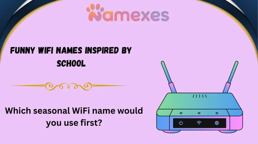 Funny WiFi Names Inspired by School