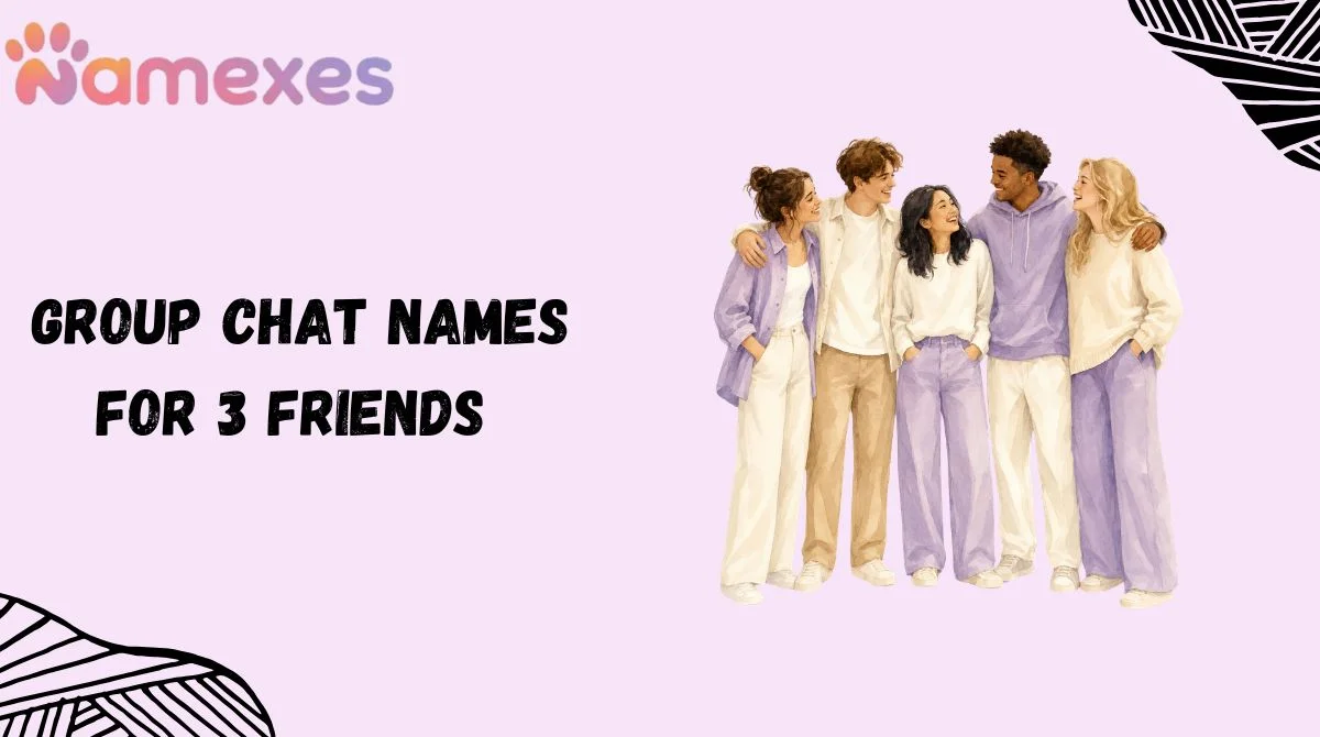 Group Chat Names For 3 Friends