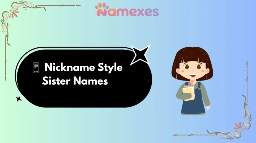 📱 Nickname Style Sister Names 
