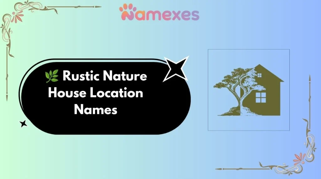 ๐ฟ Rustic Nature House Location Names