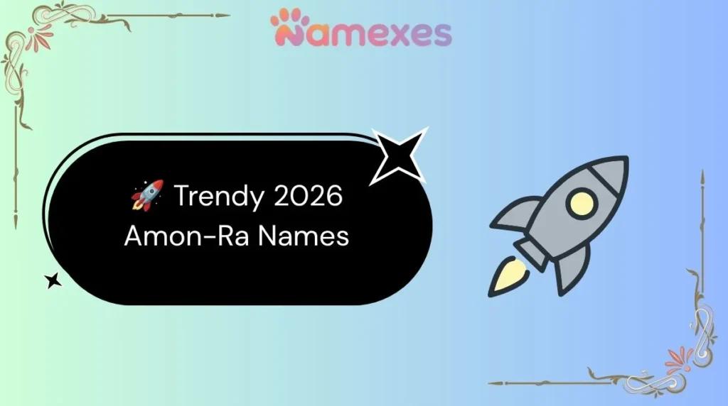 🚀 Trendy 2026 Amon-Ra Names
