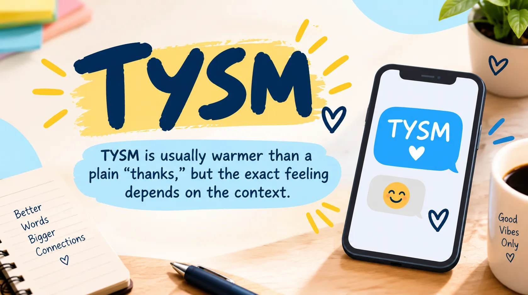 TYSM Meaning in Text