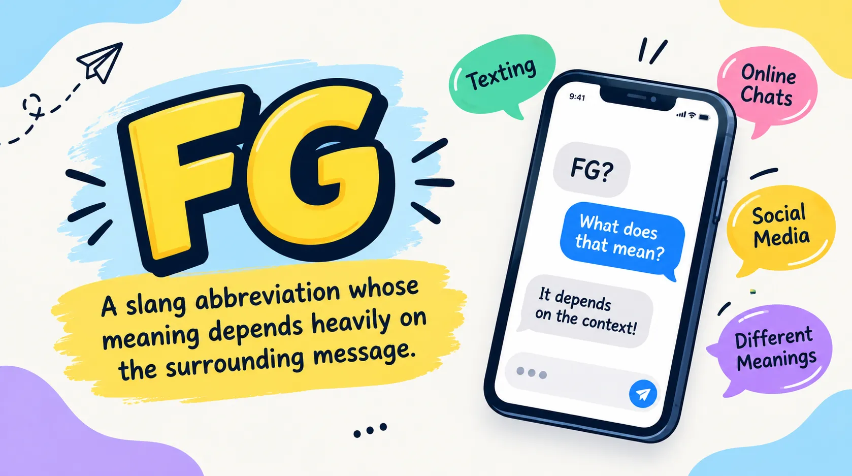 What Does FG Mean in Text