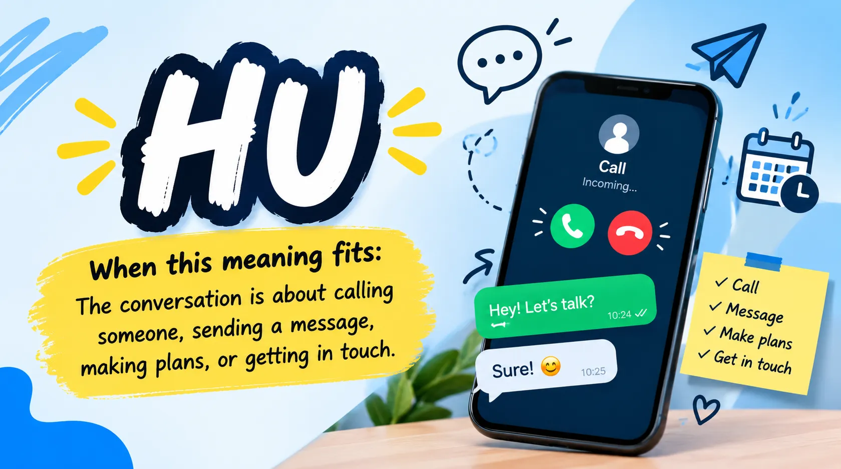 What Does HU Mean in Text