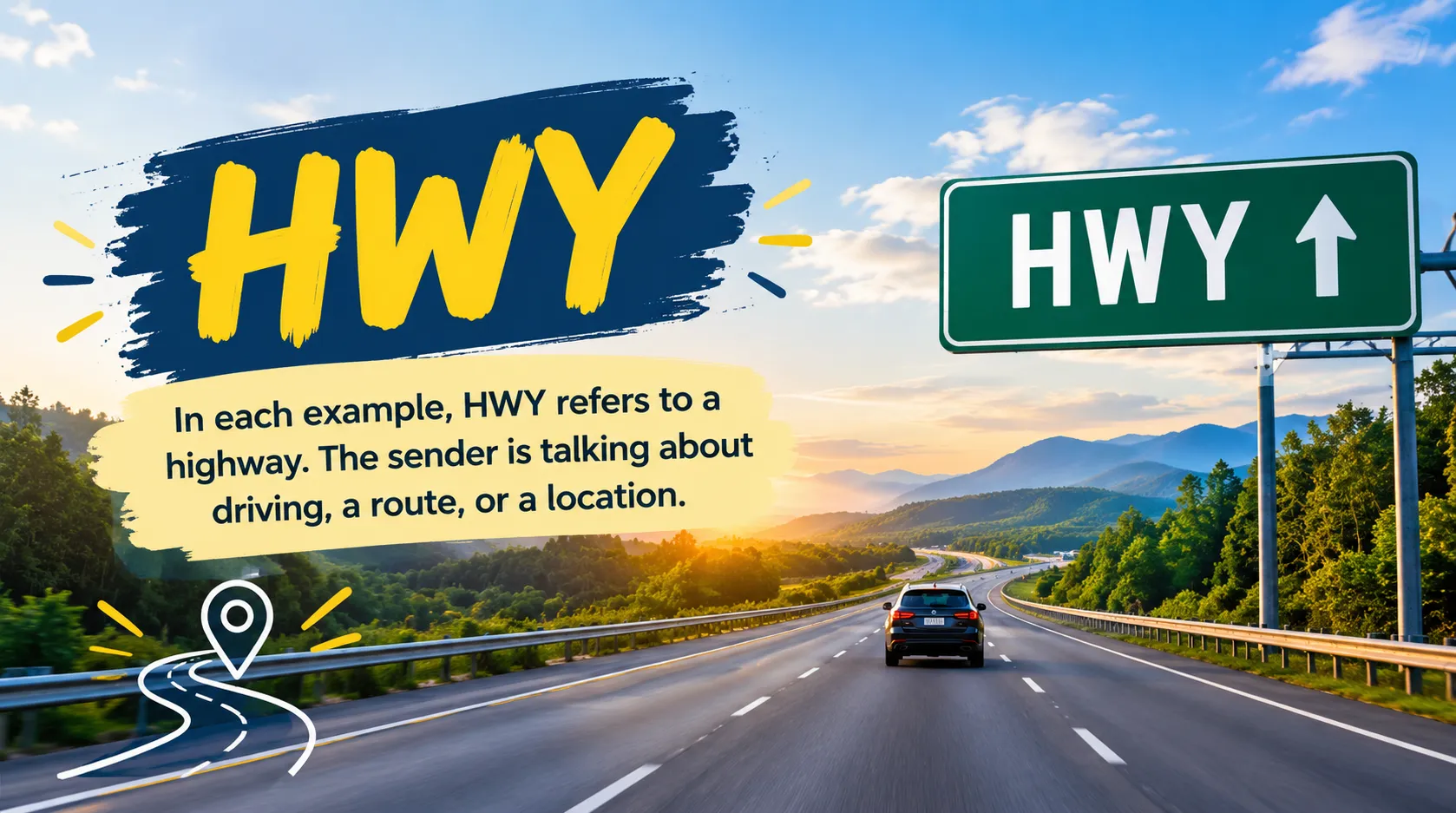 What Does HWY Mean in Text