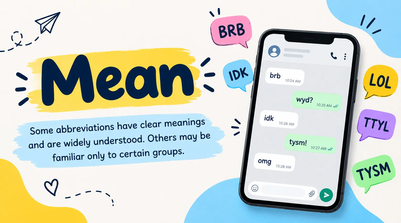 What Does Mean in Text