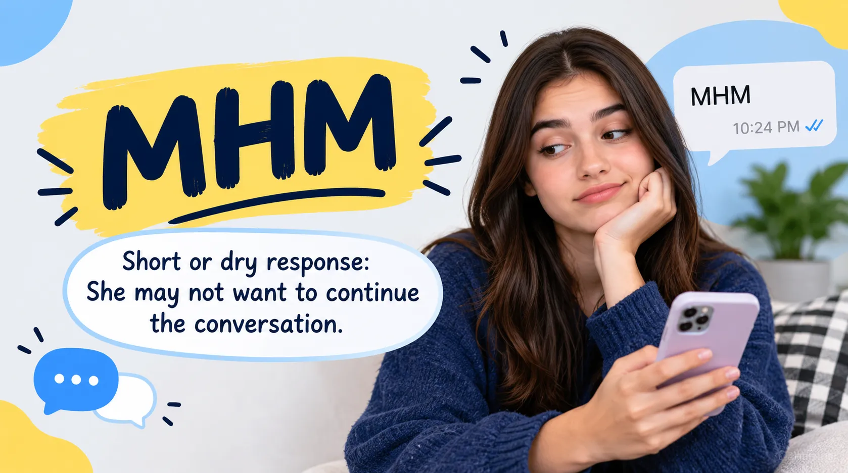 What Does MHM Mean in Text From a Girl